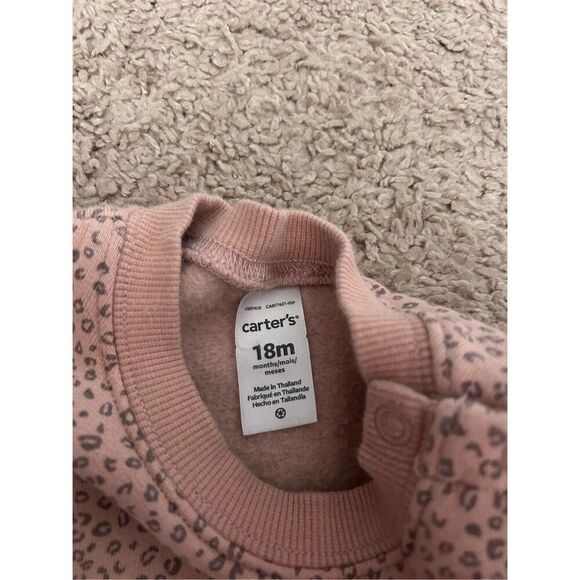 Carters pink leopard print dress size 18 mos - Picture 3 of 3
